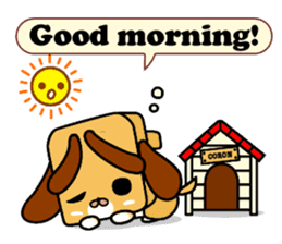 Weather forecast dog CORON sticker #2737412