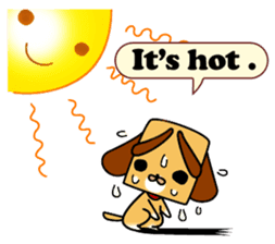 Weather forecast dog CORON sticker #2737429