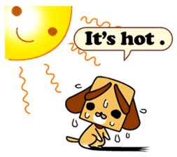 Weather forecast dog CORON sticker #2737429