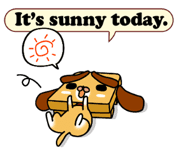 Weather forecast dog CORON sticker #2737431