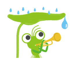 The insect orchestra in the forest sticker #2737633