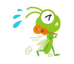 The insect orchestra in the forest sticker #2737641