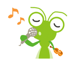 The insect orchestra in the forest sticker #2737650