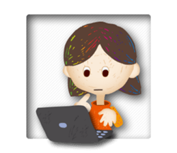 Madoka who is in the window sticker #2737718