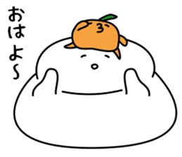 Mr.Kagami-mochi And Mrs. Mikan sticker #2737825