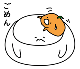 Mr.Kagami-mochi And Mrs. Mikan sticker #2737826