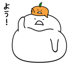 Mr.Kagami-mochi And Mrs. Mikan sticker #2737838