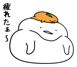 Mr.Kagami-mochi And Mrs. Mikan sticker #2737841