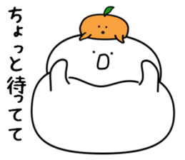 Mr.Kagami-mochi And Mrs. Mikan sticker #2737845