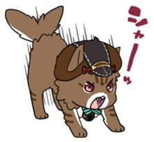 A cat, a crow, and a bat sticker #2738011