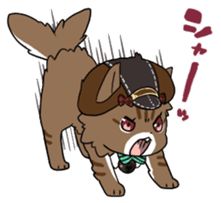 A cat, a crow, and a bat sticker #2738011