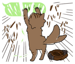 A cat, a crow, and a bat sticker #2738017