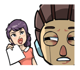 The chief is a robot. sticker #2738541