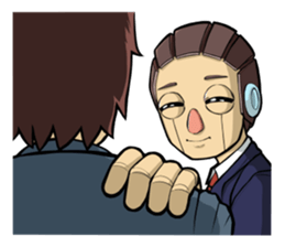 The chief is a robot. sticker #2738546