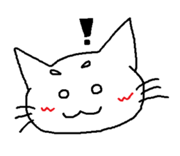 Maro eyebrows cat sticker #2740774
