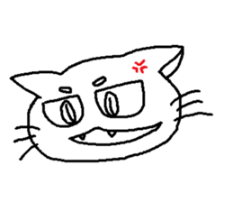 Maro eyebrows cat sticker #2740775