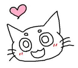 Maro eyebrows cat sticker #2740779