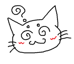 Maro eyebrows cat sticker #2740780