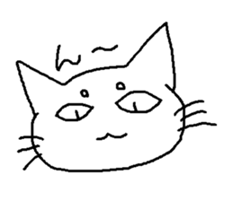 Maro eyebrows cat sticker #2740790