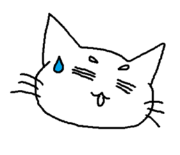 Maro eyebrows cat sticker #2740792