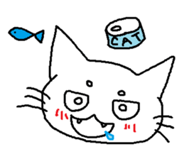 Maro eyebrows cat sticker #2740794
