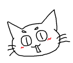 Maro eyebrows cat sticker #2740795