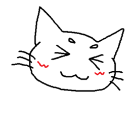 Maro eyebrows cat sticker #2740800