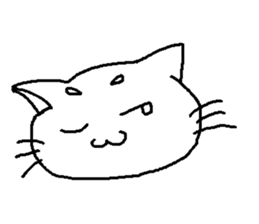 Maro eyebrows cat sticker #2740806