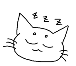 Maro eyebrows cat sticker #2740807