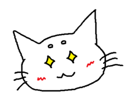 Maro eyebrows cat sticker #2740809