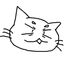 Maro eyebrows cat sticker #2740810