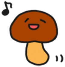 Child out of mushrooms sticker #2741451