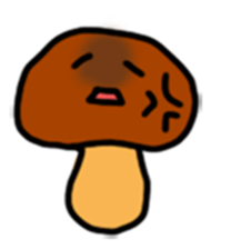 Child out of mushrooms sticker #2741452