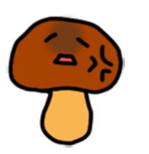 Child out of mushrooms sticker #2741452