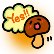 Child out of mushrooms sticker #2741456