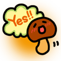 Child out of mushrooms sticker #2741456