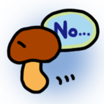 Child out of mushrooms sticker #2741457