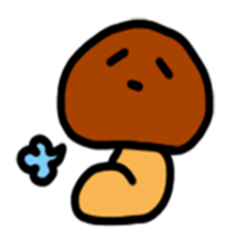 Child out of mushrooms sticker #2741460