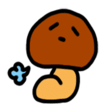 Child out of mushrooms sticker #2741460