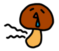 Child out of mushrooms sticker #2741461