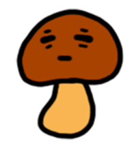 Child out of mushrooms sticker #2741465