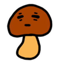 Child out of mushrooms sticker #2741465