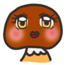 Child out of mushrooms sticker #2741470