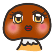 Child out of mushrooms sticker #2741470