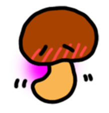 Child out of mushrooms sticker #2741471