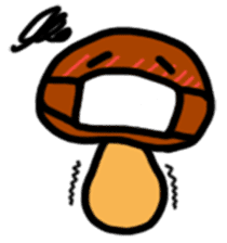 Child out of mushrooms sticker #2741475