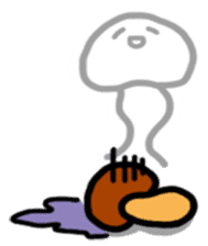Child out of mushrooms sticker #2741477