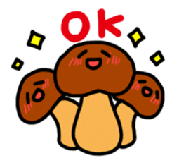 Child out of mushrooms sticker #2741479