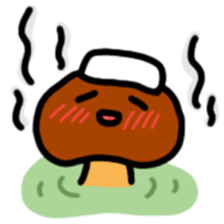 Child out of mushrooms sticker #2741486