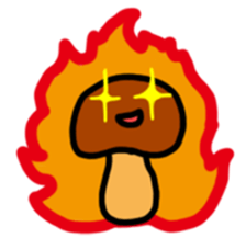 Child out of mushrooms sticker #2741488